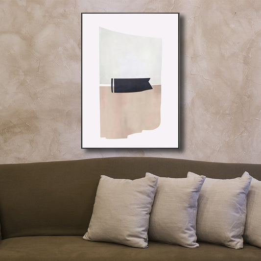 Canvas White Wall Decor Contemporary Style Novel Abstract Pattern Art, Multiple Sizes White Clearhalo 'Art Gallery' 'Canvas Art' 'Contemporary Art Gallery' 'Modern' Arts' 1705194