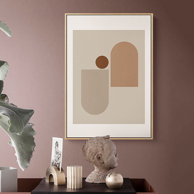 Abstract Painting Pastel Color Canvas Wall Decor Textured, Multiple Sizes Options Orange Clearhalo 'Arts' 'Canvas Art' 1705329