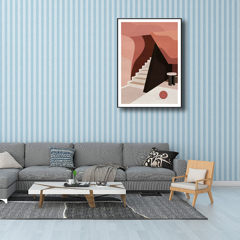 Stairs Wall Decor Scandinavian Style Textured Living Room Canvas, Multiple Sizes Clearhalo 'Arts' 'Canvas Art' 1705348
