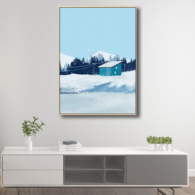 Country Style Forest Landscape Painting Pastel Color Girls Bedroom Wall Art Decor Clearhalo 'Art Gallery' 'Canvas Art' 'Country Art Gallery' 'French Country' 'Rustic' Arts' 1705439