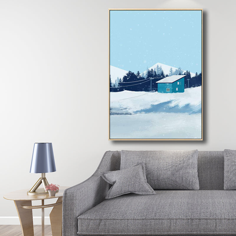 Country Style Forest Landscape Painting Pastel Color Girls Bedroom Wall Art Decor Clearhalo 'Art Gallery' 'Canvas Art' 'Country Art Gallery' 'French Country' 'Rustic' Arts' 1705440