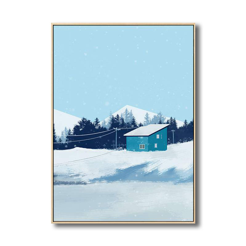 Country Style Forest Landscape Painting Pastel Color Girls Bedroom Wall Art Decor Clearhalo 'Art Gallery' 'Canvas Art' 'Country Art Gallery' 'French Country' 'Rustic' Arts' 1705441