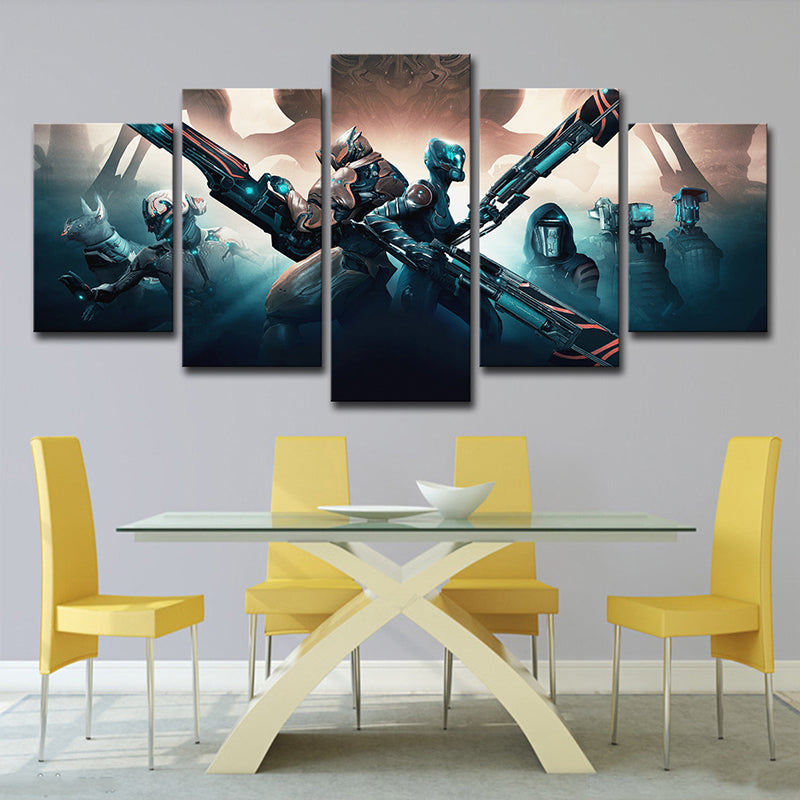 Multi-Piece Space Armor Wall Art Science Fiction Canvas Print for Boys Bedroom Clearhalo 'Art Gallery' 'Canvas Art' 'Kids' Arts' 1705468