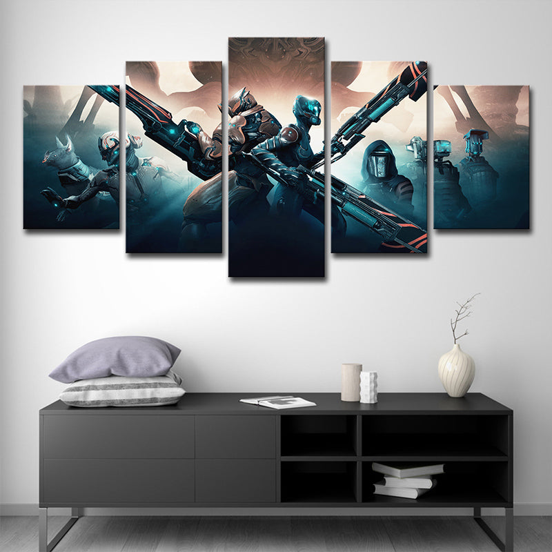 Multi-Piece Space Armor Wall Art Science Fiction Canvas Print for Boys Bedroom Clearhalo 'Art Gallery' 'Canvas Art' 'Kids' Arts' 1705469