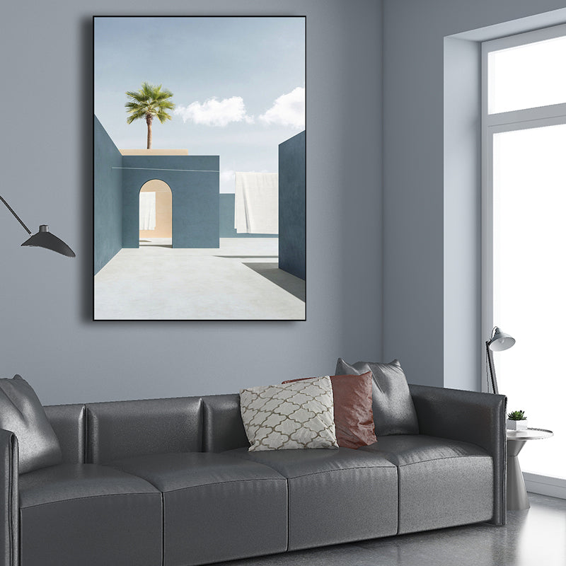 Architecture Wall Decor for Girls Bedroom in Light Color, Multiple Sizes Options Clearhalo 'Arts' 'Canvas Art' 1705482