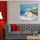 Lady Wall Art Decor Soft Color Vintage Square Canvas Print for Dining Room, Multiple Sizes Clearhalo 'Arts' 'Canvas Art' 1705633