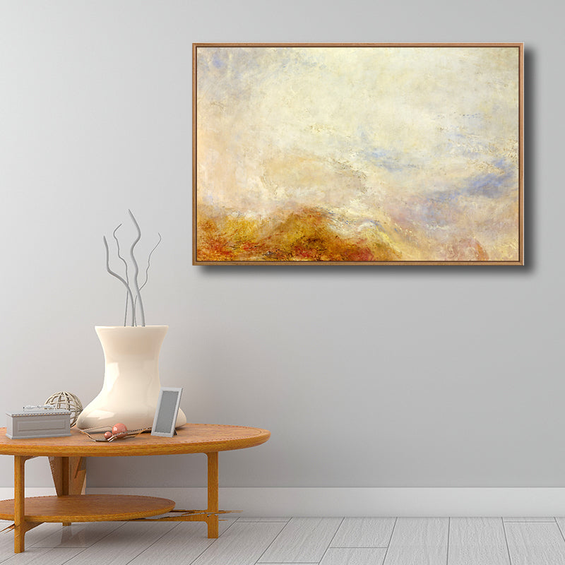 Landscapes Wall Art Decor Textured Vintage Living Room Canvas Print, Multiple Sizes Yellow Design 2 Clearhalo 'Art Gallery' 'Canvas Art' 'Country Art Gallery' 'French Country' 'Rustic' Arts' 1705685