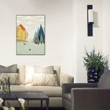 Illustrations Fall Forest Wall Decor Textured Childrens Art Bedroom Canvas Print Clearhalo 'Art Gallery' 'Canvas Art' 'Kids' Arts' 1705746