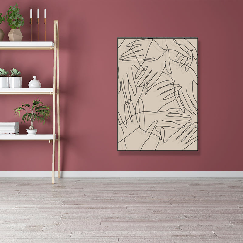 Brown Pencil Sketch Canvas Art Line Drawing Minimalist Textured Wall Decor for Room Brown Design 3 Clearhalo 'Art Gallery' 'Canvas Art' 'Contemporary Art Gallery' 'Contemporary Art' 'Minimalism' 'Minimalist Art Gallery' 'Scandinavian' Arts' 1705865