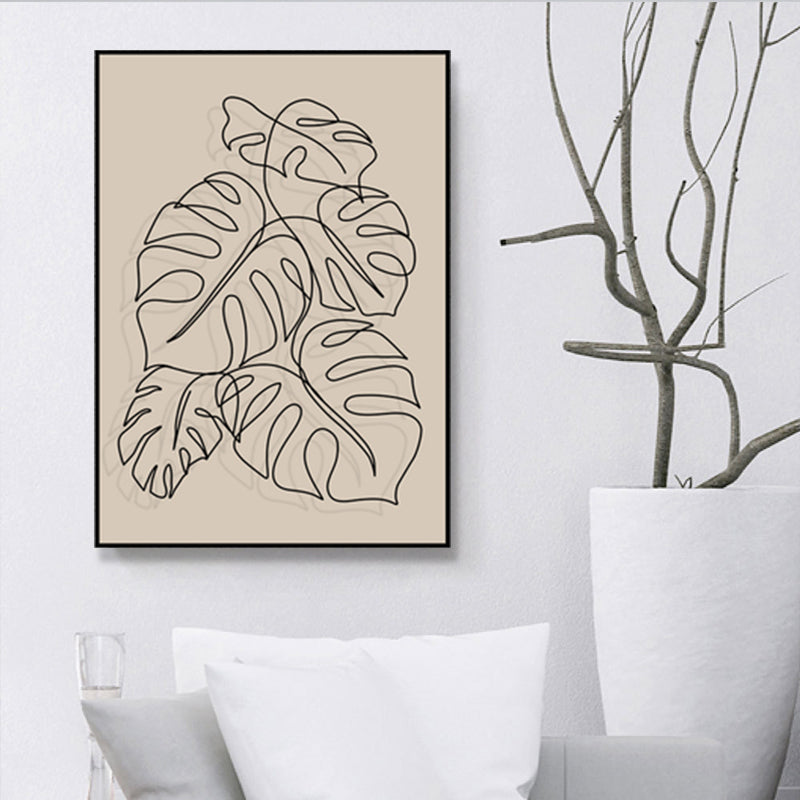 Brown Pencil Sketch Canvas Art Line Drawing Minimalist Textured Wall Decor for Room Brown Design 4 Clearhalo 'Art Gallery' 'Canvas Art' 'Contemporary Art Gallery' 'Contemporary Art' 'Minimalism' 'Minimalist Art Gallery' 'Scandinavian' Arts' 1705869