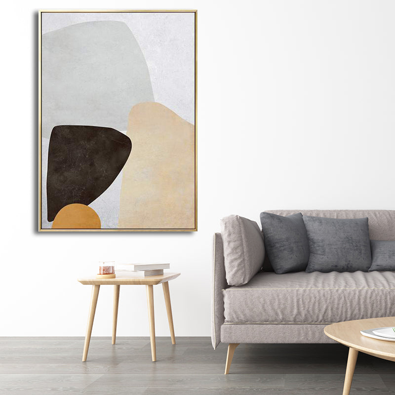 Illustration Nordic Style Wall Decor Abstract in Pastel Color, Multiple Sizes Available Clearhalo 'Arts' 'Canvas Art' 1705934