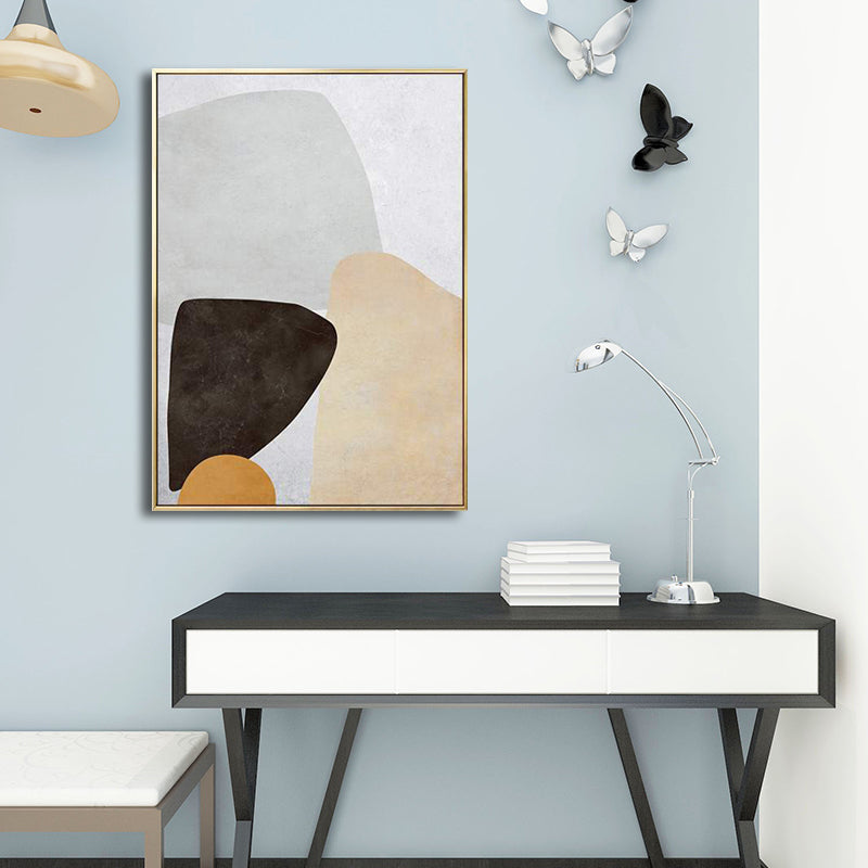 Illustration Nordic Style Wall Decor Abstract in Pastel Color, Multiple Sizes Available Clearhalo 'Arts' 'Canvas Art' 1705935