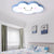 Kids Bedroom Smiling Cloud Ceiling Mount Light Acrylic Nordic Style Ceiling Fixture Blue Clearhalo 'Ceiling Lights' 'Close To Ceiling Lights' 'Close to ceiling' 'Flush mount' Lighting' 170597
