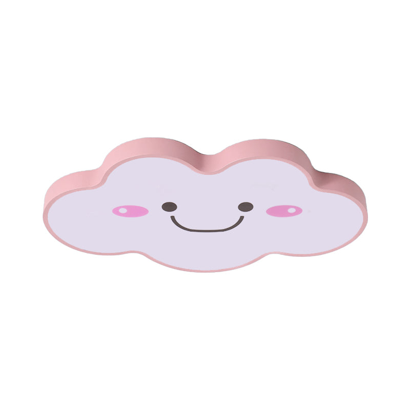 Kids Bedroom Smiling Cloud Ceiling Mount Light Acrylic Nordic Style Ceiling Fixture Clearhalo 'Ceiling Lights' 'Close To Ceiling Lights' 'Close to ceiling' 'Flush mount' Lighting' 170605