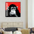 Light Color Chimpanzee Painting Kids Style Textured Wall Art Print for Living Room Red Clearhalo 'Art Gallery' 'Canvas Art' 'Kids' Arts' 1706114