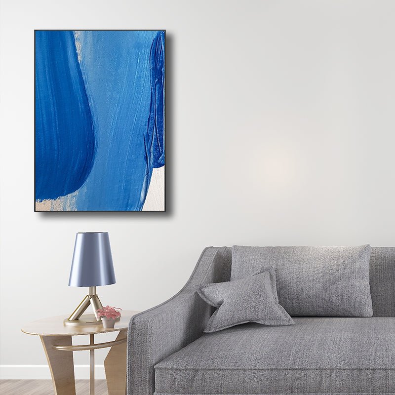 Modern Brush Stroke Wall Decor Canvas Textured Light Color Painting for Bathroom Clearhalo 'Art Gallery' 'Canvas Art' 'Contemporary Art Gallery' 'Modern' Arts' 1706173