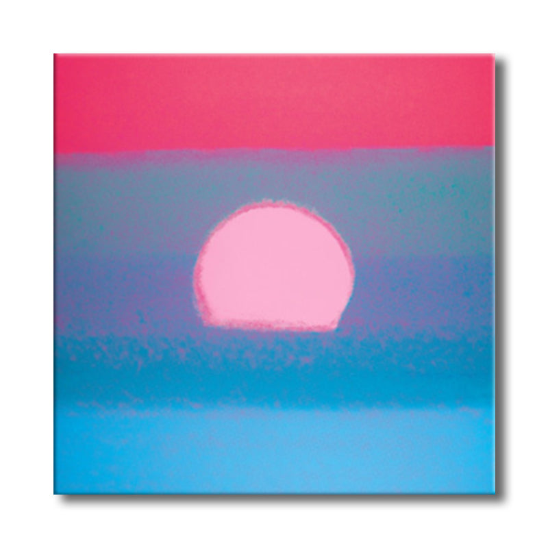 Pastel Color Sunrise Wall Decor Textured Children's Art Living Room Canvas Print Clearhalo 'Art Gallery' 'Canvas Art' 'Kids' Arts' 1706226