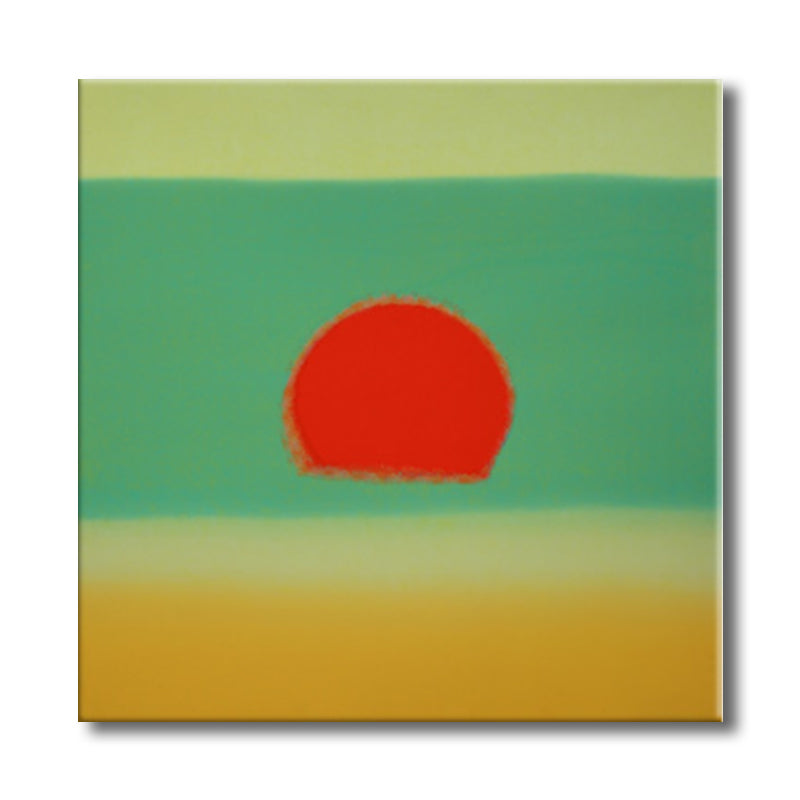 Pastel Color Sunrise Wall Decor Textured Children's Art Living Room Canvas Print Clearhalo 'Art Gallery' 'Canvas Art' 'Kids' Arts' 1706233