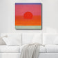 Pastel Color Sunrise Wall Decor Textured Children's Art Living Room Canvas Print Orange Clearhalo 'Art Gallery' 'Canvas Art' 'Kids' Arts' 1706238