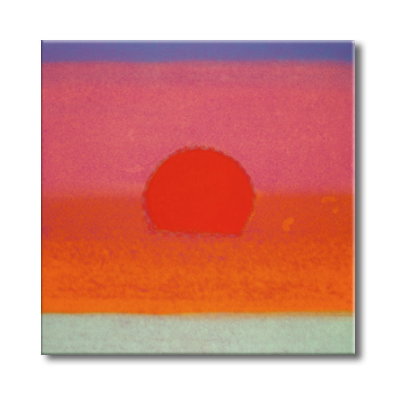 Pastel Color Sunrise Wall Decor Textured Children's Art Living Room Canvas Print Clearhalo 'Art Gallery' 'Canvas Art' 'Kids' Arts' 1706241