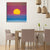 Pastel Color Sunrise Wall Decor Textured Children's Art Living Room Canvas Print Purple Clearhalo 'Art Gallery' 'Canvas Art' 'Kids' Arts' 1706242