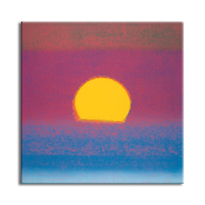 Pastel Color Sunrise Wall Decor Textured Children's Art Living Room Canvas Print Clearhalo 'Art Gallery' 'Canvas Art' 'Kids' Arts' 1706245