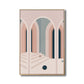 Scandinavian Style Arched Door Art in Soft Color Textured Wall Decor for Bathroom Clearhalo 'Arts' 'Canvas Art' 1706312