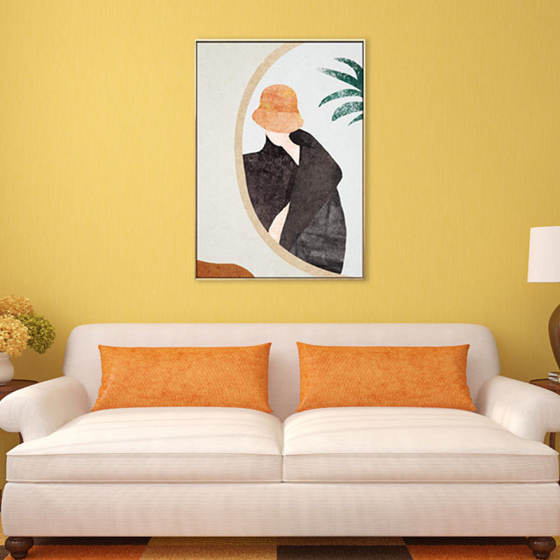 Canvas Pastel Color Painting Nordic Stylish Maiden Wall Art Decor, Multiple Sizes Clearhalo 'Arts' 'Canvas Art' 1706335