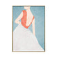 Canvas Pastel Color Painting Nordic Stylish Maiden Wall Art Decor, Multiple Sizes Clearhalo 'Arts' 'Canvas Art' 1706348