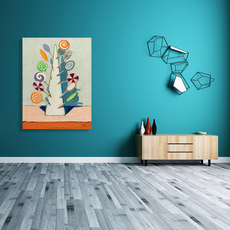 Lollipops Wall Decor Children's Art Textured Kids Bedroom Painting, Multiple Sizes Clearhalo 'Art Gallery' 'Canvas Art' 'Kids' Arts' 1706541