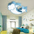 Kids Cloud and Crescent Ceiling Light Acrylic Candy Colored Flush Mount Light for Hallway Blue Clearhalo 'Ceiling Lights' 'Close To Ceiling Lights' 'Close to ceiling' 'Flush mount' Lighting' 170693