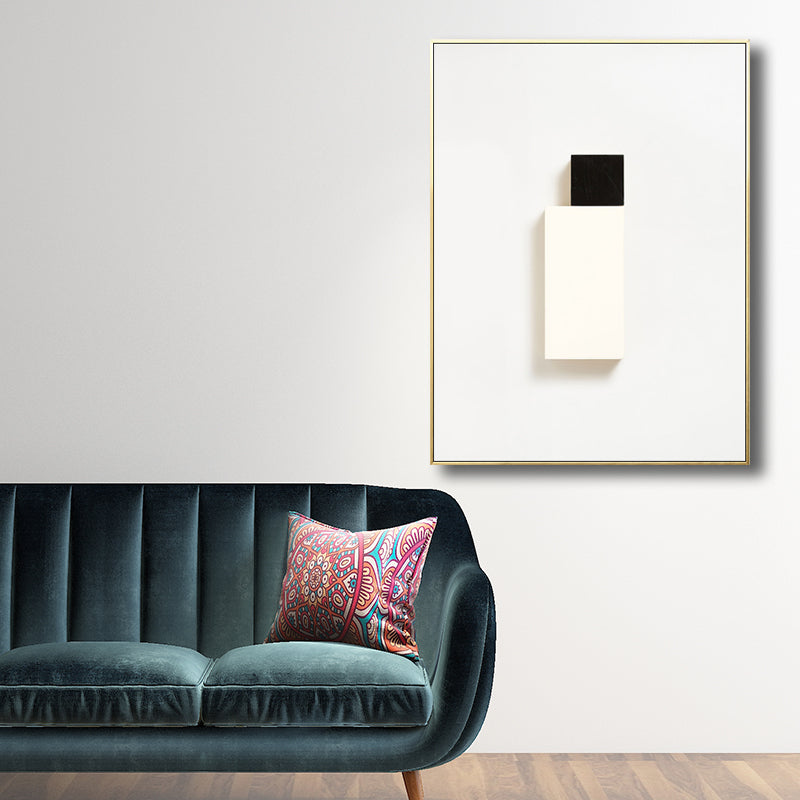 Geometric Shapes Wall Art Print Nordic Textured Living Room Wall Decor in Light Color Clearhalo 'Arts' 'Canvas Art' 1707034