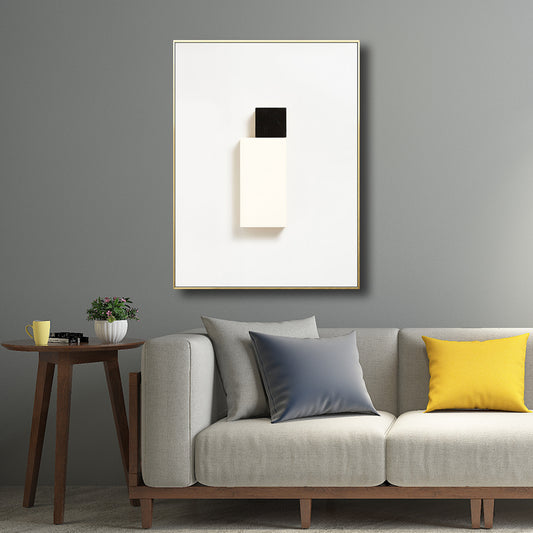 Geometric Shapes Wall Art Print Nordic Textured Living Room Wall Decor in Light Color Clearhalo 'Arts' 'Canvas Art' 1707035