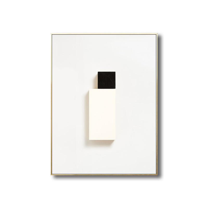 Geometric Shapes Wall Art Print Nordic Textured Living Room Wall Decor in Light Color Clearhalo 'Arts' 'Canvas Art' 1707036