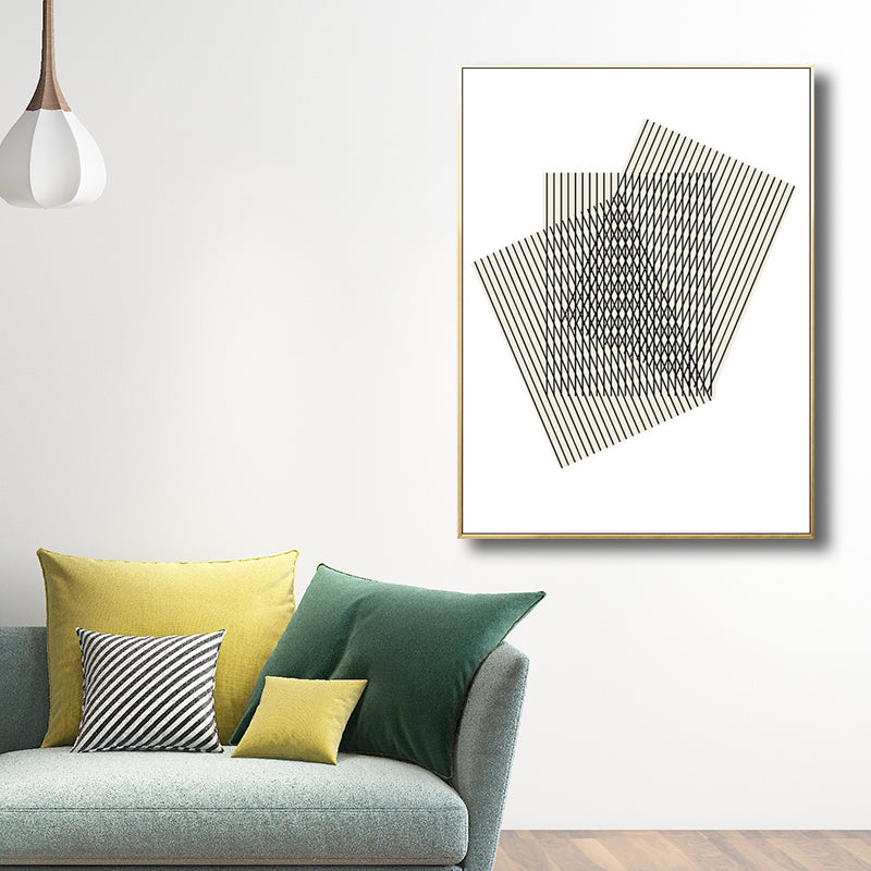 Geometric Shapes Wall Art Print Nordic Textured Living Room Wall Decor in Light Color Clearhalo 'Arts' 'Canvas Art' 1707038