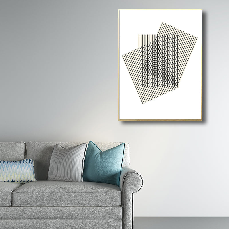 Geometric Shapes Wall Art Print Nordic Textured Living Room Wall Decor in Light Color Clearhalo 'Arts' 'Canvas Art' 1707039