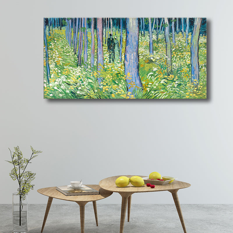 Textured Outdoor Scene Wall Decor Impressionism Style Canvas Art, Multiple Sizes Clearhalo 'Arts' 'Canvas Art' 1707159
