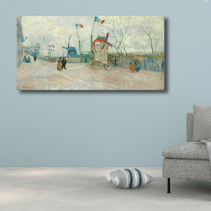 Textured Outdoor Scene Wall Decor Impressionism Style Canvas Art, Multiple Sizes Clearhalo 'Arts' 'Canvas Art' 1707163