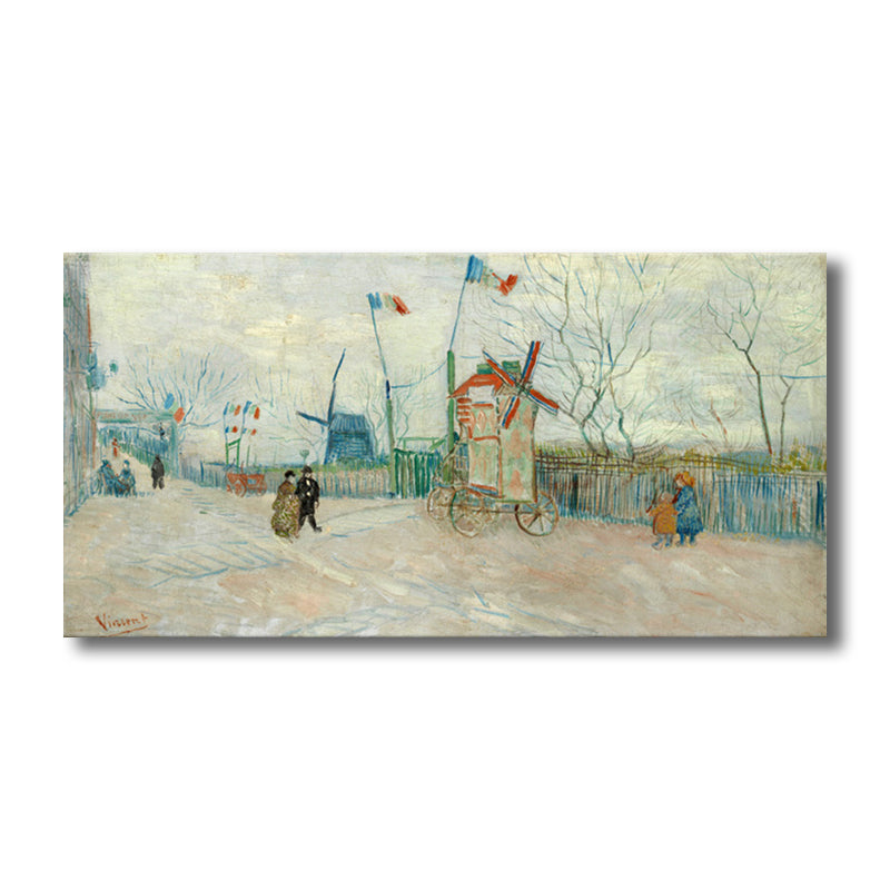 Textured Outdoor Scene Wall Decor Impressionism Style Canvas Art, Multiple Sizes Clearhalo 'Arts' 'Canvas Art' 1707164