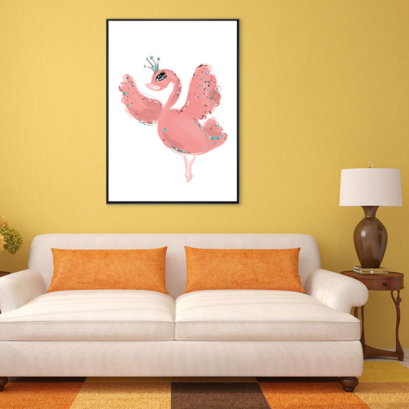 Childrens Art Animal Canvas Print Soft Color Textured Wall Decor for Kids Bedroom Clearhalo 'Art Gallery' 'Canvas Art' 'Kids' Arts' 1707191