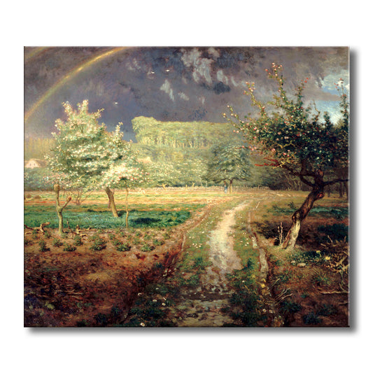Photograph Idyllic Scenery Wall Art Decor Brown Canvas Painting Textured for Living Room Clearhalo 'Art Gallery' 'Canvas Art' 'Country Art Gallery' 'French Country' 'Rustic' Arts' 1707699