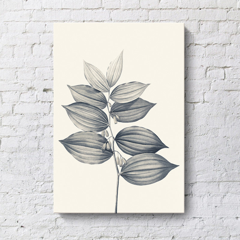 Canvas Textured Wall Decor Minimalism Style Botanical Branch Painting, Multiple Sizes Grey Design 1 Clearhalo 'Art Gallery' 'Canvas Art' 'Contemporary Art Gallery' 'Contemporary Art' 'Minimalism' 'Minimalist Art Gallery' 'Scandinavian' Arts' 1707799