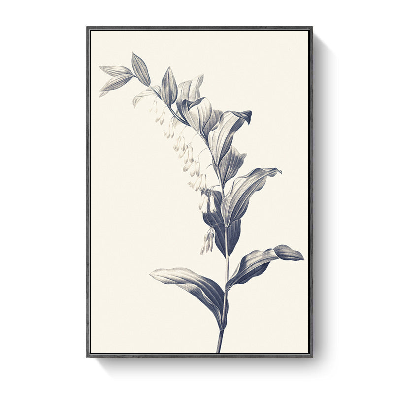 Canvas Textured Wall Decor Minimalism Style Botanical Branch Painting, Multiple Sizes Clearhalo 'Art Gallery' 'Canvas Art' 'Contemporary Art Gallery' 'Contemporary Art' 'Minimalism' 'Minimalist Art Gallery' 'Scandinavian' Arts' 1707808