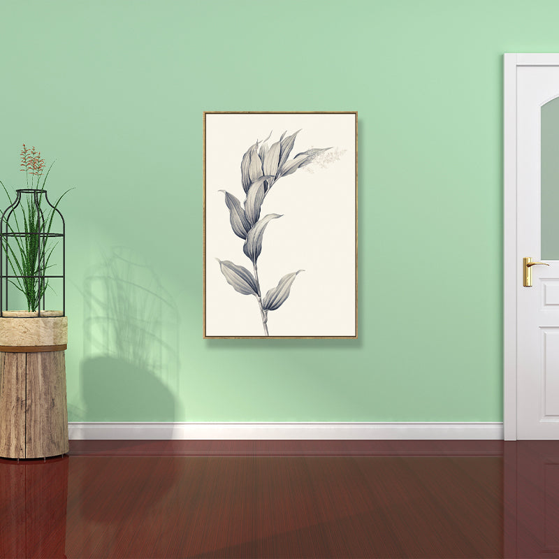 Canvas Textured Wall Decor Minimalism Style Botanical Branch Painting, Multiple Sizes Grey Design 3 Clearhalo 'Art Gallery' 'Canvas Art' 'Contemporary Art Gallery' 'Contemporary Art' 'Minimalism' 'Minimalist Art Gallery' 'Scandinavian' Arts' 1707809