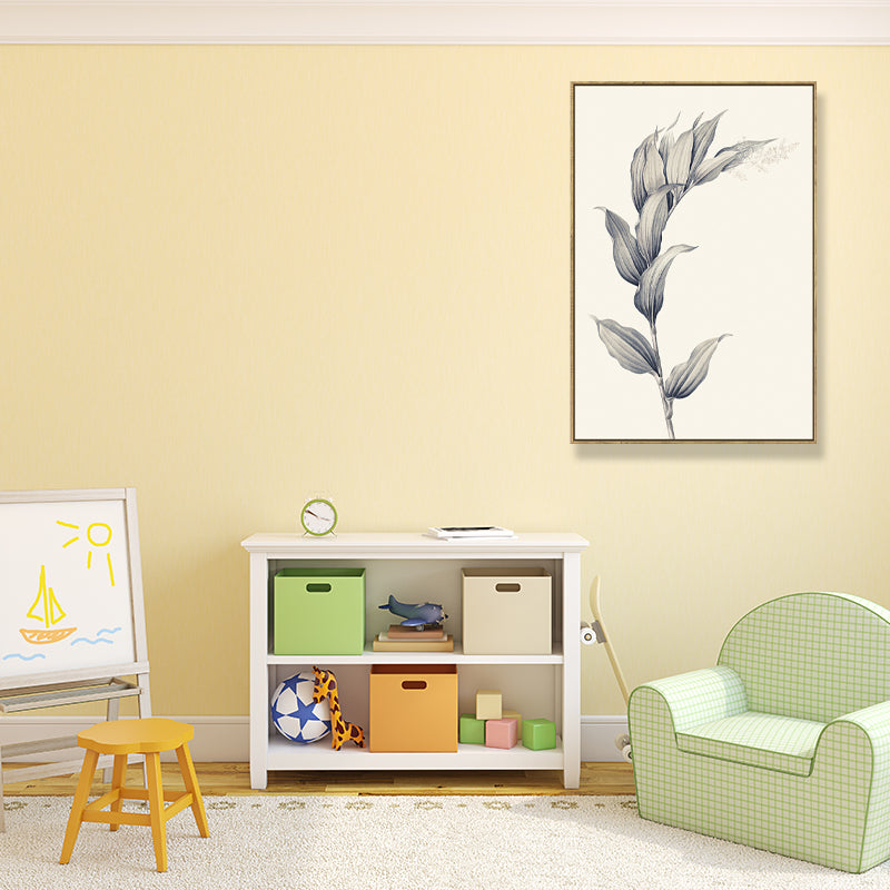 Canvas Textured Wall Decor Minimalism Style Botanical Branch Painting, Multiple Sizes Clearhalo 'Art Gallery' 'Canvas Art' 'Contemporary Art Gallery' 'Contemporary Art' 'Minimalism' 'Minimalist Art Gallery' 'Scandinavian' Arts' 1707810