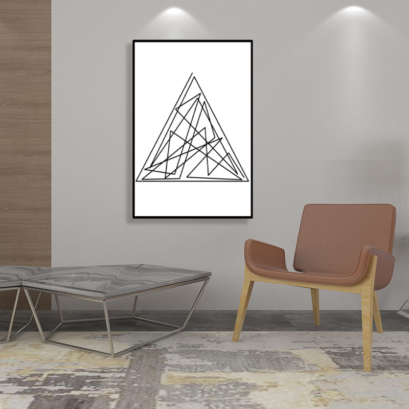 White Geometric Pattern Art Minimalism Style Textured Wall Decor for Dining Room Clearhalo 'Art Gallery' 'Canvas Art' 'Contemporary Art Gallery' 'Contemporary Art' 'Minimalism' 'Minimalist Art Gallery' 'Scandinavian' Arts' 1707836