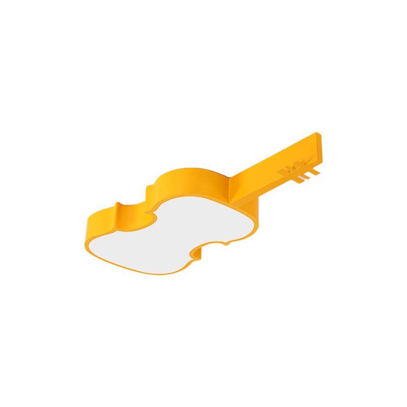 Musical Note Classroom Flush Ceiling Light Metal Lovely Bright-Colored Ceiling Lamp Clearhalo 'Ceiling Lights' 'Close To Ceiling Lights' 'Close to ceiling' 'Flush mount' Lighting' 170798