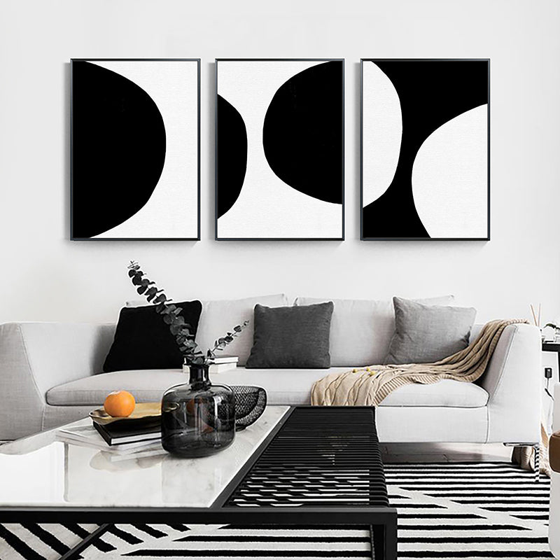Canvas Textured Art Minimalism Style Semicircular Wall Decor, Multiple Sizes Available Clearhalo 'Art Gallery' 'Canvas Art' 'Contemporary Art Gallery' 'Contemporary Art' 'Minimalism' 'Minimalist Art Gallery' 'Scandinavian' Arts' 1708141