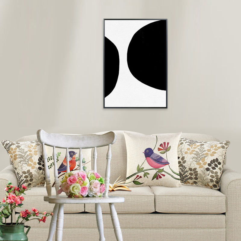 Canvas Textured Art Minimalism Style Semicircular Wall Decor, Multiple Sizes Available Clearhalo 'Art Gallery' 'Canvas Art' 'Contemporary Art Gallery' 'Contemporary Art' 'Minimalism' 'Minimalist Art Gallery' 'Scandinavian' Arts' 1708153