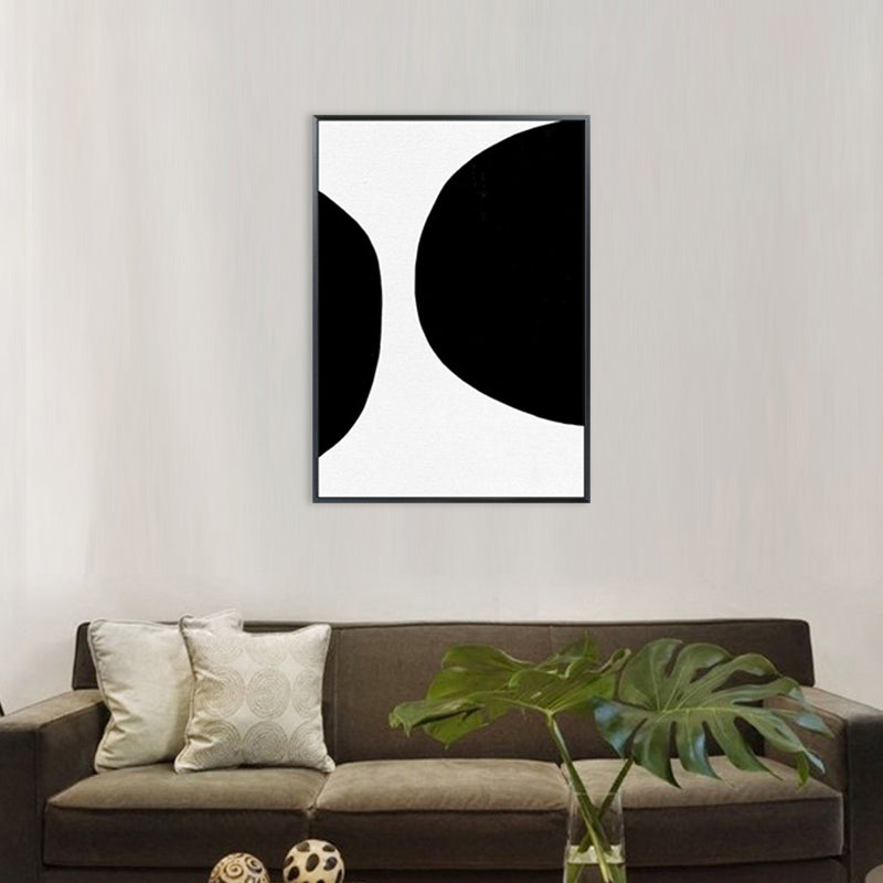 Canvas Textured Art Minimalism Style Semicircular Wall Decor, Multiple Sizes Available Clearhalo 'Art Gallery' 'Canvas Art' 'Contemporary Art Gallery' 'Contemporary Art' 'Minimalism' 'Minimalist Art Gallery' 'Scandinavian' Arts' 1708154